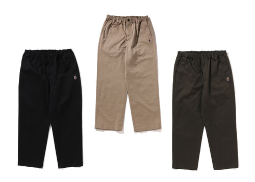 A BATHING APE ONE POINT RELAXED FIT CHINO PANTS
