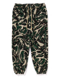 A BATHING APE MARBLING CAMO JOGGER SWEAT PANTS