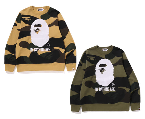 A BATHING APE GIANT 1ST CAMO BY BATHING APE CREWNECK SWEAT SHIRT