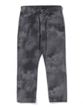 A BATHING APE HIGH TONE BLEACH REGULAR FIT DENIM PANTS