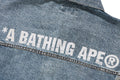 A BATHING APE FAKE PRINT DENIM JACKET