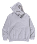 A BATHING APE SHARK LOGO RELAXED FIT PULLOVER HOODIE