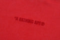 A BATHING APE GARMENT DYE BATHING APE LOGO RELAXED FIT TEE