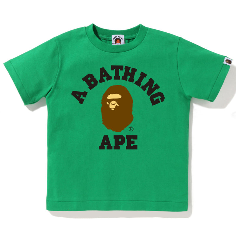 A BATHING APE BAPE KIDS COLLEGE TEE