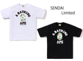 A BATHING APE JAPAN LIMITED COLLECTION BAPE STORE SENDAI CAMO COLLEGE TEE