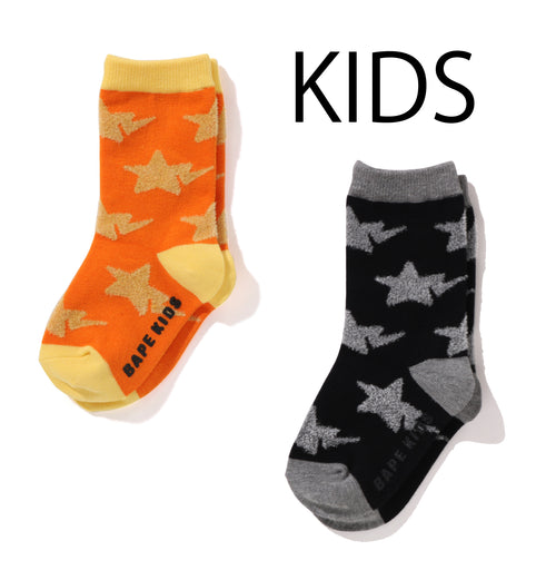 A BATHING APE BAPE KIDS STA PATTERN SOCKS