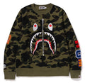 A BATHING APE 1ST CAMO SHARK CREWNECK