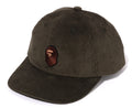 A BATHING APE APE HEAD CORDUROY CAP