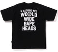 A BATHING APE BAPE FLYER PATTERN PRINT TEE