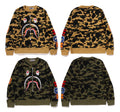 A BATHING APE 1ST CAMO SHARK CREWNECK