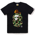 A BATHING APE Ladies' ABC CAMO MILO ON BIG APE TEE