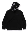 A BATHING APE SHARK LOGO RELAXED FIT PULLOVER HOODIE