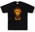 A BATHING APE HEART BABY MILO TEE