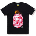 A BATHING APE Ladies' ABC CAMO MILO ON BIG APE TEE