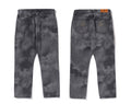 A BATHING APE HIGH TONE BLEACH REGULAR FIT DENIM PANTS