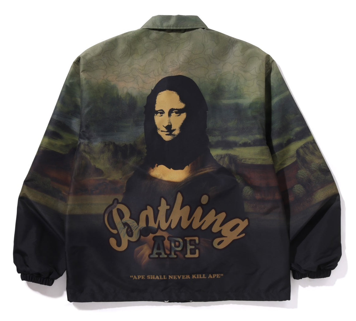 A BATHING APE ART PRINT COACH JACKET