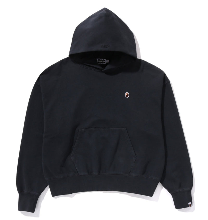 A BATHING APE Ladies' PIGMENT DYED ONE POINT OVERSIZED PULLOVER HOODIE