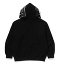 A BATHING APE SHARK LOGO RELAXED FIT PULLOVER HOODIE