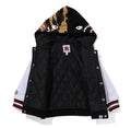 A BATHING APE BAPE KIDS MILO SHARK HOODIE SWEAT VARSITY JACKET