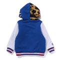 A BATHING APE BAPE KIDS MILO SHARK HOODIE SWEAT VARSITY JACKET