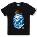 A BATHING APE Ladies' ABC CAMO MILO ON BIG APE TEE