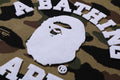 A BATHING APE 11ST CAMO JACQUARD COLLEGE RELAX FIT CREWNECK SWEATSHIRT