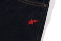 A BATHING APE STA APE HEAD REGULAR FIT DENIM PANTS