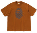 A BATHING APE COLLEGE MONOGRAM APE HEAD RELAXED FIT TEE