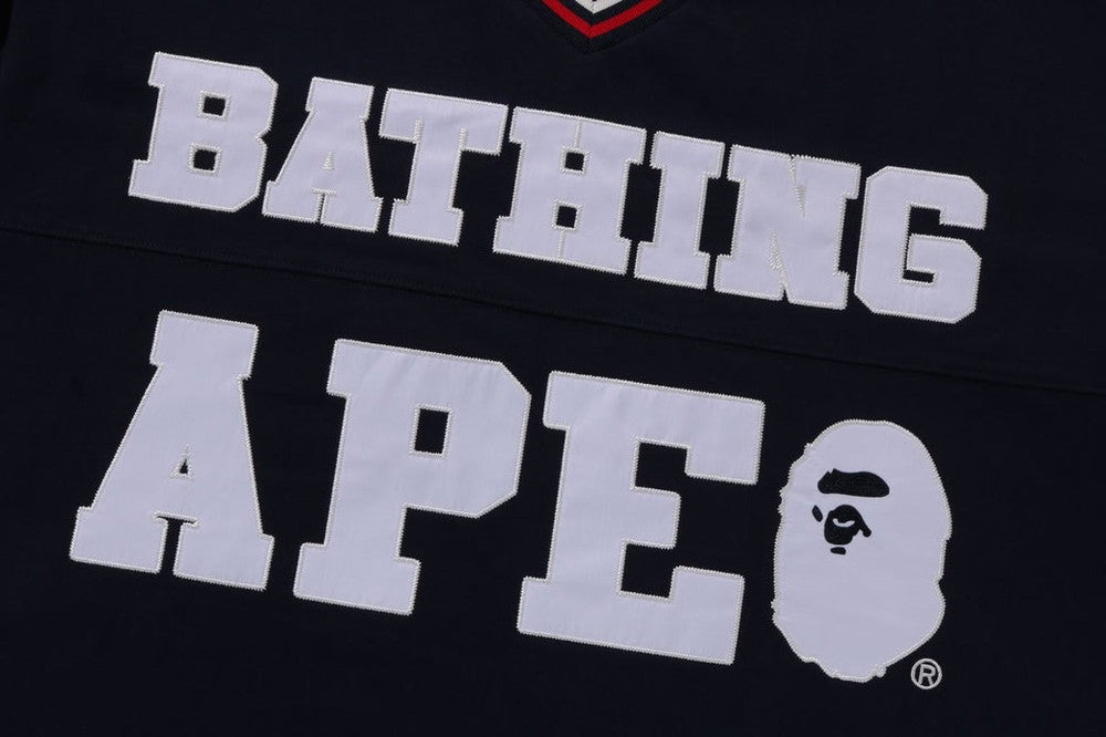A BATHING APE Men's BAPE FOOTBALL JERSEY 1J30109013 2colors New