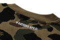 A BATHING APE 11ST CAMO JACQUARD COLLEGE RELAX FIT CREWNECK SWEATSHIRT