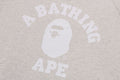 A BATHING APE Ladies' COLLEGE OVERSIZED CREWNECK SWEATSHIRT