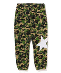 A BATHING APE ABC CAMO SWEAT PANTS