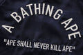 A BATHING APE A BATHING APE NYLON VARSITY JACKET