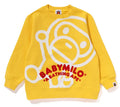 A BATHING APE BAPE KIDS BIG BABY MILO CREWNECK SWEATSHIRT