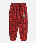 A BATHING APE BAPE x CLOT CAMO LOGO SWEAT PANTS