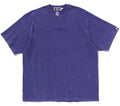 A BATHING APE GARMENT DYE BATHING APE LOGO RELAXED FIT TEE