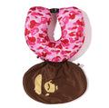 A BATHING APE ABC CAMO 2WAY APE HEAD NECK PILLOW