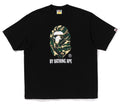 A BATHING APE MARBLING CAMO BY BATHING APE RELAXED FIT TEE