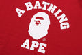 A BATHING APE Ladies' COLLEGE OVERSIZED CREWNECK SWEATSHIRT