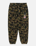 A BATHING APE BAPE x CLOT CAMO LOGO SWEAT PANTS