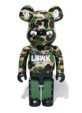 A BATHING APE BAPE x MEDICOM TOY LBWK x BAPE BE@RBRICK 1000% BEARBRIC