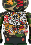 A BATHING APE BAPE x MEDICOM TOY LBWK x BAPE BE@RBRICK 1000% BEARBRIC