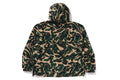 A BATHING APE MARBLING CAMO BATHING APE LOGO NYLON HOODIE JACKET