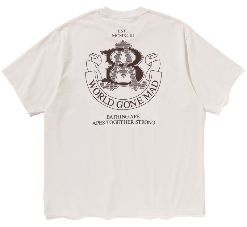 A BATHING APE COLLEGE LOGO RELAXED FIT TEE