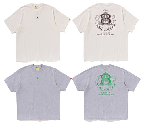 A BATHING APE COLLEGE LOGO RELAXED FIT TEE