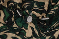 A BATHING APE MARBLING CAMO BATHING APE LOGO NYLON HOODIE JACKET