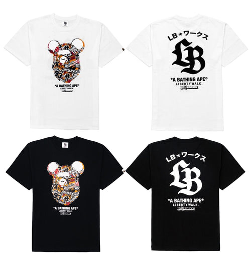 A BATHING APE BAPE x LIBERTY WALK LBWK x MEDICOM TOY BE@R TEE