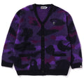 A BATHING APE COLOR CAMO CARDIGAN