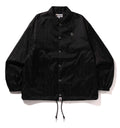 A BATHING APE LUX SPORT PATTERN JACQUARD NYLON COACH JACKET