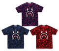 A BATHING APE COLOR CAMO SHARK TEE